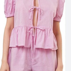 Women 2 pieces set pink